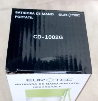 Batidora Portátil Recargable Eurotec CD-1002G