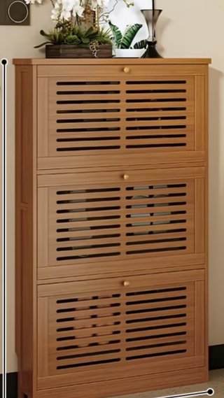 Zapatero de bambú y madera nuovo