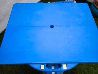 Mesa Picnic Plegable Azul y Blanca