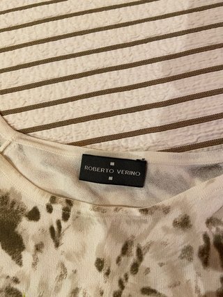 Jersey Roberto Verino 3/4 Flores y Animal Print