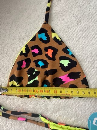 Bikini  brasileño estampado leopardo multicolor