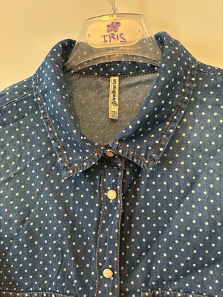 Chaqueta vaquera de lunares