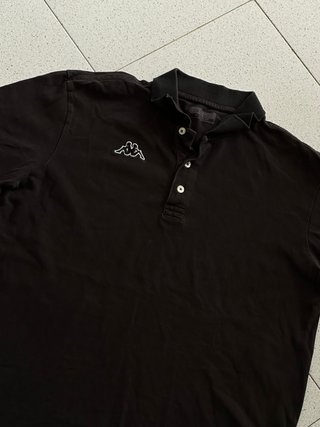 Camiseta Polo Kappa Negra