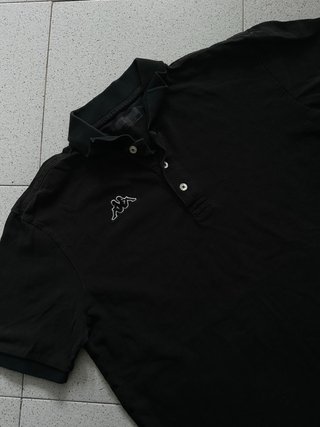Camiseta Polo Kappa Negra