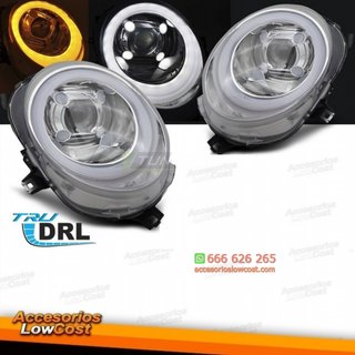 FAROS DELANTEROS TUBELIGHT DRL CROMADOS para MINI