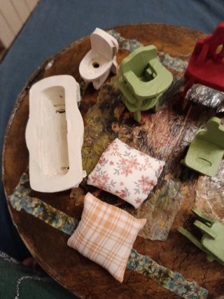 Lote miniaturas casa muñecas