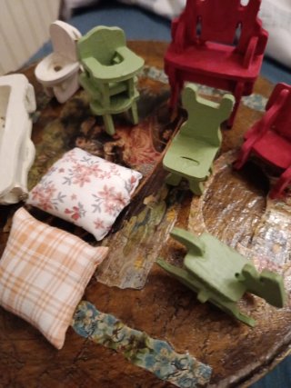 Lote miniaturas casa muñecas