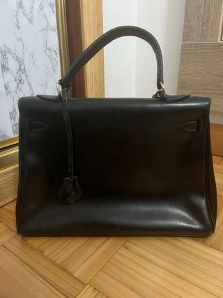 Borsa Hermès nera in pelle
