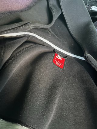 Felpa Nike Tech Fleece Grigia e Nera, autentica
