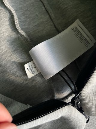 Felpa Nike Tech Fleece Grigia e Nera, autentica