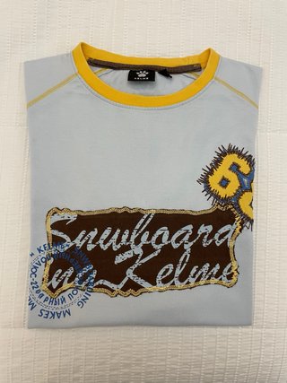 Camiseta manga larga KELME azul y amarilla