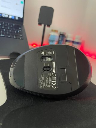 Ratón Ergonómico Trust Inalámbrico Negro/Plata