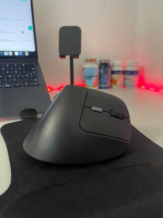 Ratón Ergonómico Trust Inalámbrico Negro/Plata