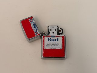Isqueiro vintage Budweiser King of Beer Zippo