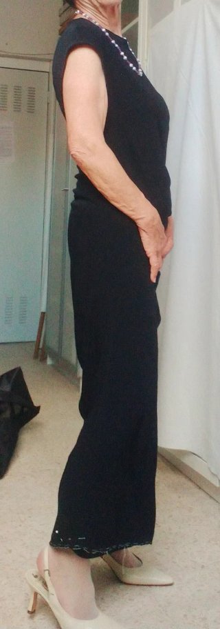 Vestido largo negro Zara