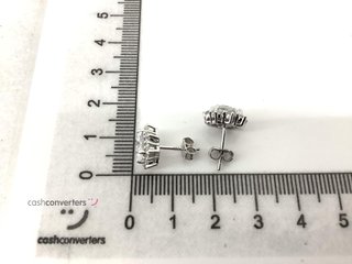 pendientes plata 925mm con piedra con circonita