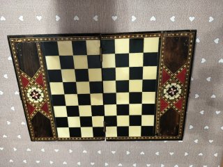 Caja de madera decorada