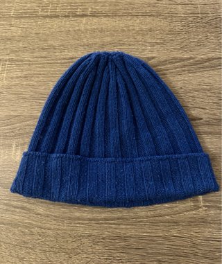 2 Cappelli Lana e Cachemire Blu/Nero