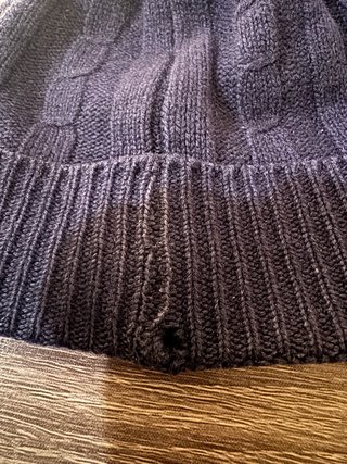 2 Cappelli Lana e Cachemire Blu/Nero