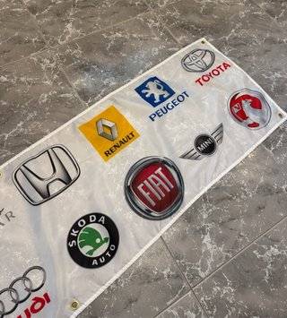 Bandera decorativa Multimarca BMW AUDI NISSAN LOGO