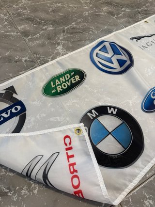 Bandera decorativa Multimarca BMW AUDI NISSAN LOGO