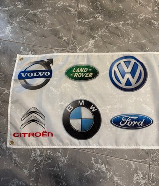 Bandera decorativa Multimarca BMW AUDI NISSAN LOGO
