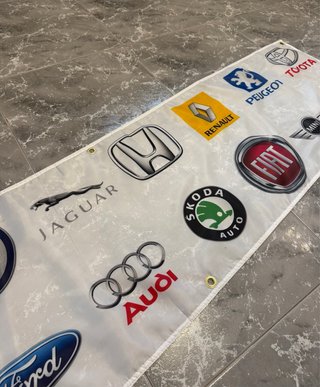 Bandera decorativa Multimarca BMW AUDI NISSAN LOGO