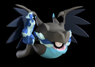 Pokéball de Mega Charizard X Impresa en 3D