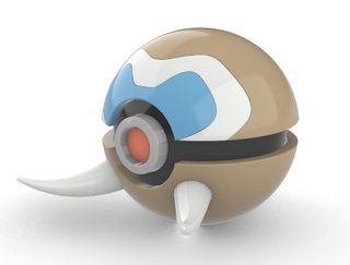 Pokéball de Mamoswine Impresa en 3D