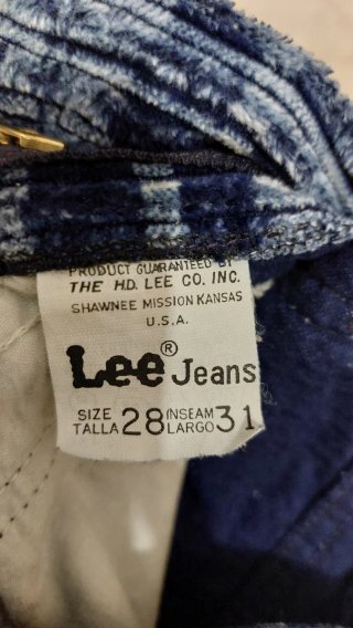 Pantalones Lee de cuadros azules