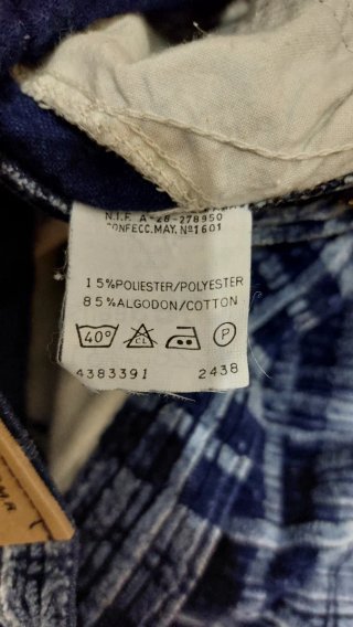 Pantalones Lee de cuadros azules