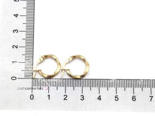 argollas oro 18k