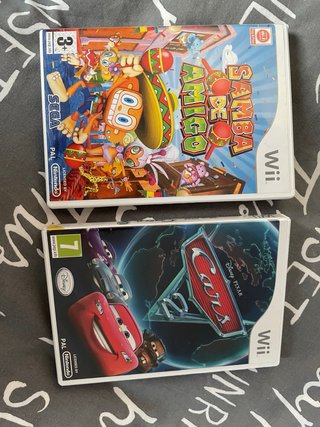 2 Juegos Wii: Cars 2 y Samba de Amigo