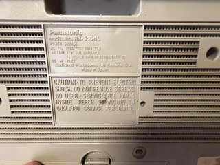 Radio Cassette Panasonic Años 80