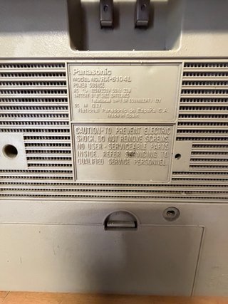 Radio Cassette Panasonic Años 80