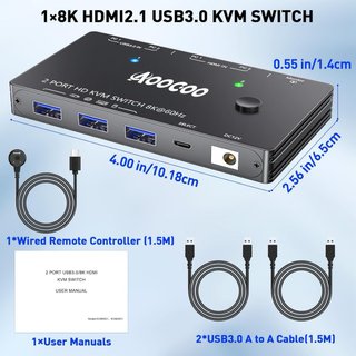 NUEVO! Conmutador KVM HDMI 2.1 8K 60Hz