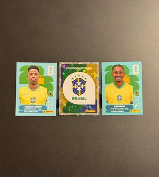 Cromos Mundial 2026: Vinicius, Raphinha y Escudo