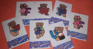 Lote de parches de ositos StitchArt