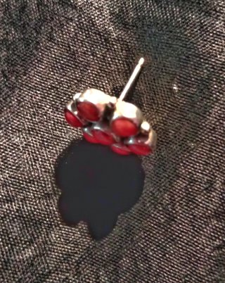 Pendientes Artesanía Coral y Plata 1ª Ley