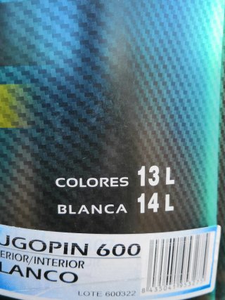Pincutec fachadas Rugopin 600 blanco rugoso 14L