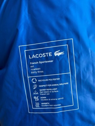 Abrigo Lacoste Original Colorblock