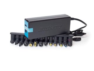cargador portatil eightt ec90 cargador universal automatico 90w 13 conectores
