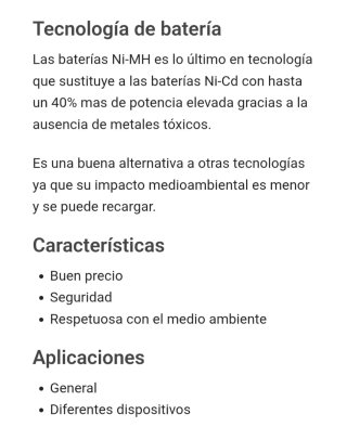 Batería Varta ICR 18650-22 FC 7.2V 2.2Ah