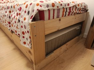 Estructura de Cama doble/ nido marca lufe 90x200cm