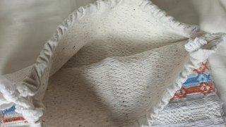 Saco de pão bordado vintage