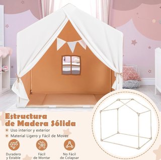Casa de tela infantil para juego