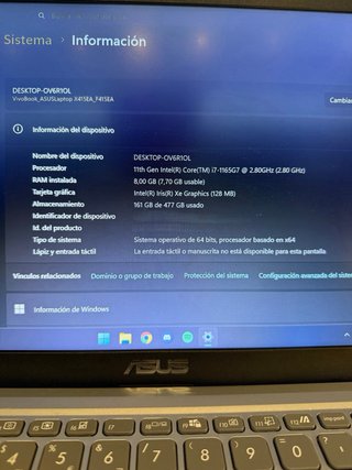 Portátil Asus F415EA-EK153 i7 8GB RAM
