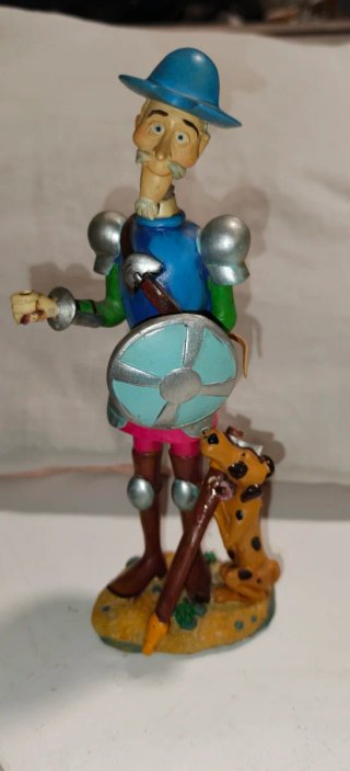 Figura Don Quijote con perro