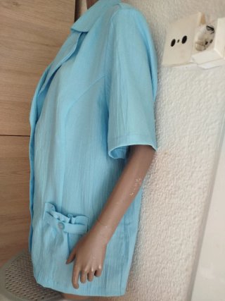 Blusa vintage azul talla 3xl