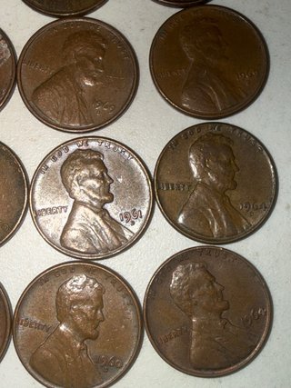 Lote 44 monedas 1 centavo Lincoln